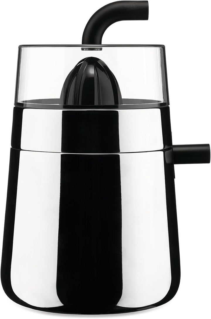 Alessi Toru NE02 B – Designer-Elektro-Zitruspresse, aus Edelstahl 18-10 und Thermoplastischem Harz,