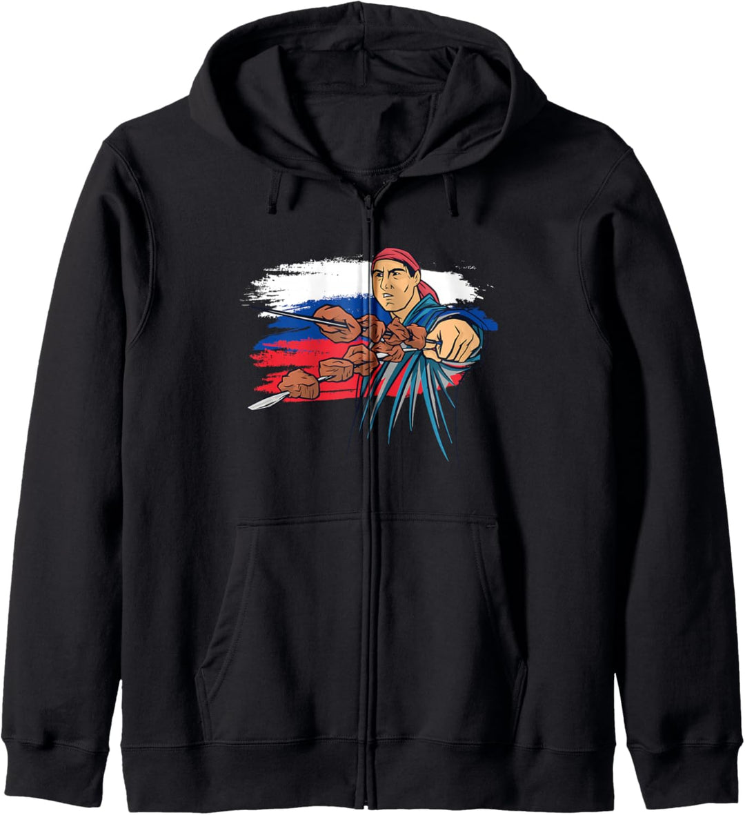 Russische Flagge für Russen und Russlanddeutsche Kapuzenjacke