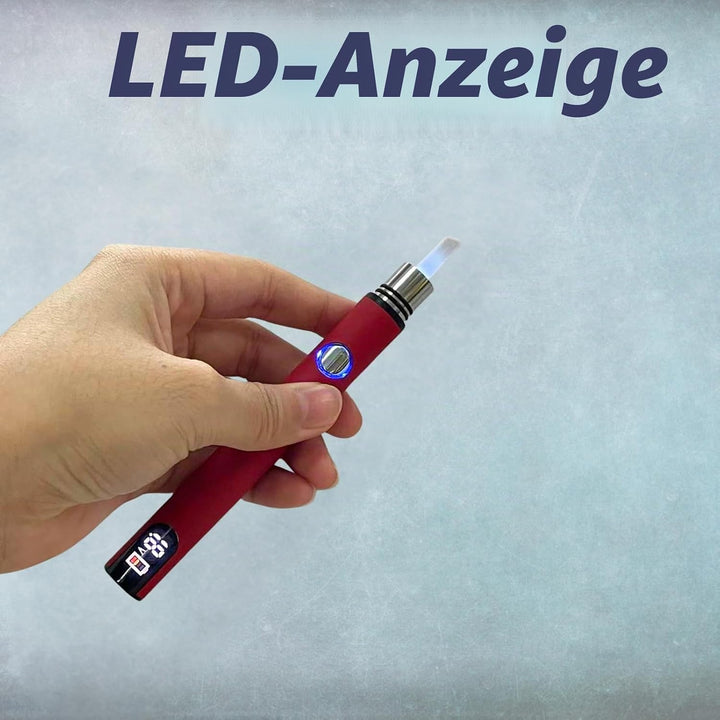 Longmada Ceramic Hot Knife with LED light, 510 Thread Dab Tool Cut Wax Accessory with display batter