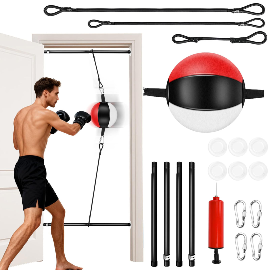 YORWHIN Türboxsack, Boxen Doppelendball, Boxtrainingsset ohne Wandmontage mit Bungee Schnur und Tele