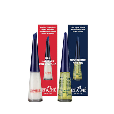 Herome Combi-Pack Nagelhärter Extra Stark & Pflegendes Nagelöl (Nail Hardener Extra Strong & Nourish