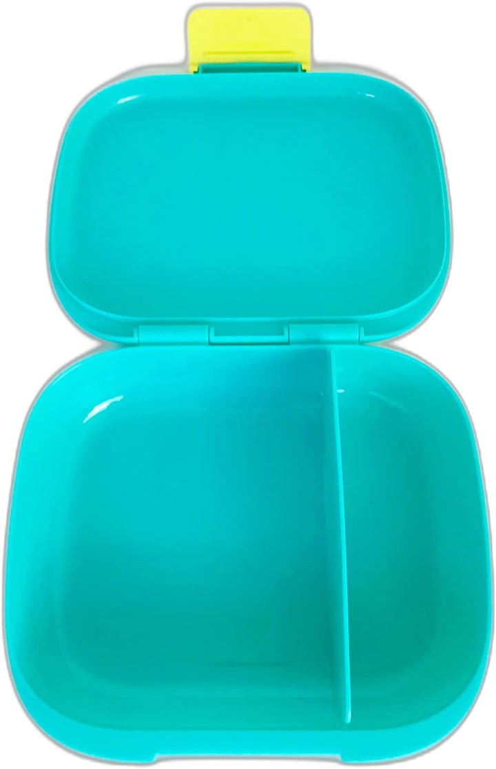 Tupperware to Go 1, 2, 3 Lunchbox mit Unterteilung Trennwand türkis gelb Schule Kinder