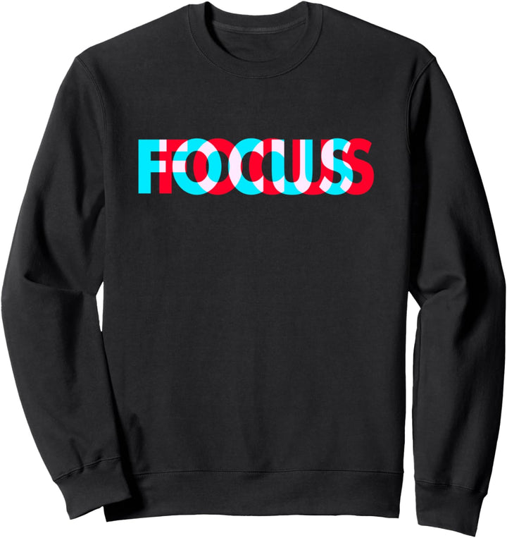 Lustiges Fokus-Design - optische Täuschung Trippy Sweatshirt