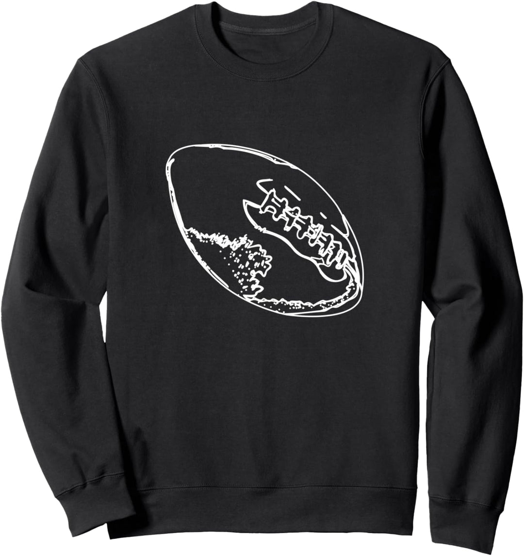 American Football Ball Skizze Footballspieler Sweatshirt