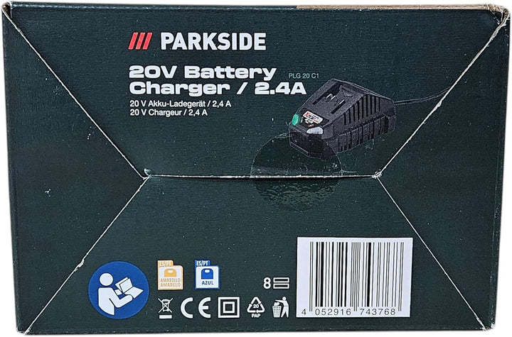 Parkside Ladegerät der X20V Serie für Akku Pap 20 A1