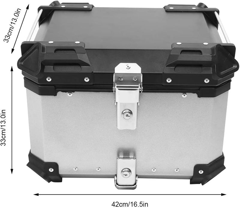 BigKing Motorrad Heckbox,Professionelle CNC Aluminiumlegierung Aufbewahrungsbox Universal Top Case (