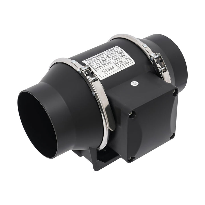 23*16.5*14.6 cm Rohrventilator aus PP mit Reinen Kupfermotors, 220m³/h Geräuscharm Kanalventilator A