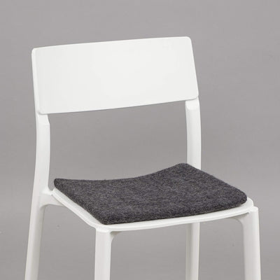 myfelt Flache Filz Sitzauflage, Filz Stuhlauflage - Hugo - quadratisch, 36x36 cm, Anthrazit Anthrazi