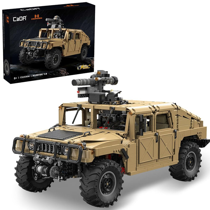 CaDA Master C61036W Hanma H1 1:8 Technologie Off-Road Fahrzeug Klemmblöcke, 3935 Stücke SUV, 4x4 gro