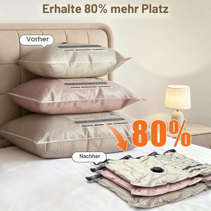 13 Stück USB-Elektro-Vakuumbeutel für unterwegs (4 L/4 M/4 S), platzsparende Aufbewahrungsbeutel mit