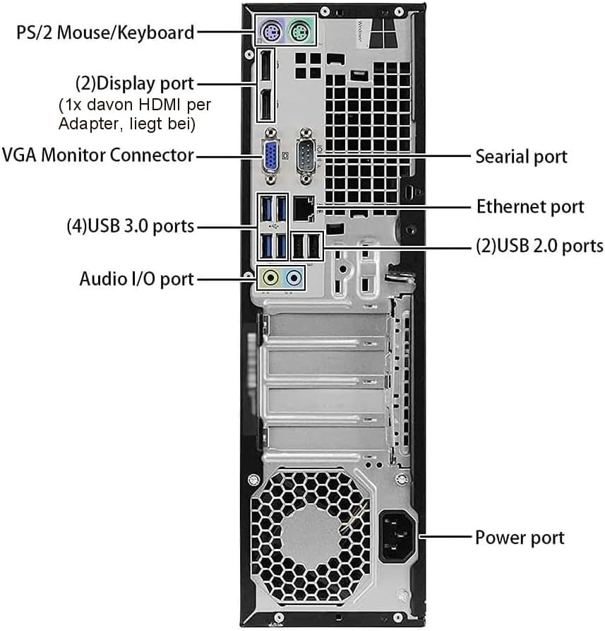 HP ProDesk 600 G2 Intel i7 6700 8-Thread 4 GHz Business Office Multimedia Computer mit 3 Jahren Gara