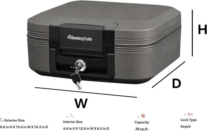 SentrySafe CFW20201 Feuersicheres und wasserdichtes Gehäuse, 1