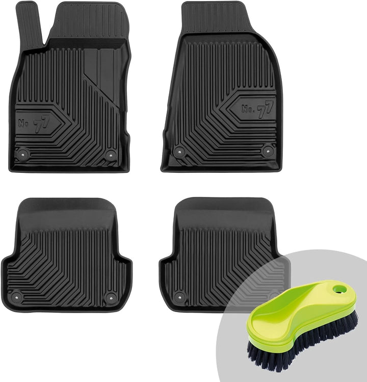 FROGUM No.77 Gummimatten Ganzjahresset von Auto Fussmatten Autofussmatten für Audi A4 B7 2004-2008,