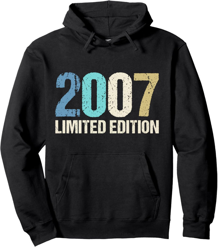 17. Geburtstag Junge Mädchen 17 Jahre 2007 Lustig Geschenk Pullover Hoodie