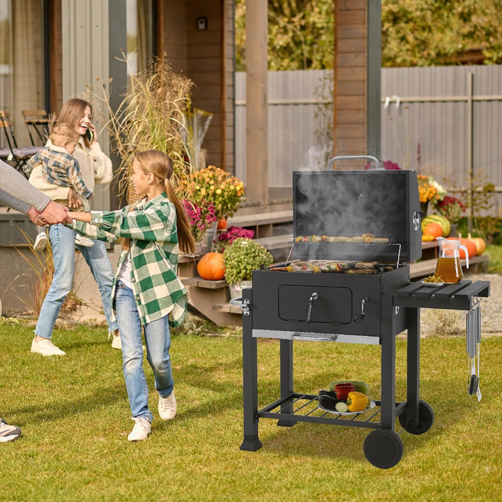 tepro Holzkohlegrill Grillwagen Toronto Click, Grillfläche: ca. 56 x 41,5 cm,