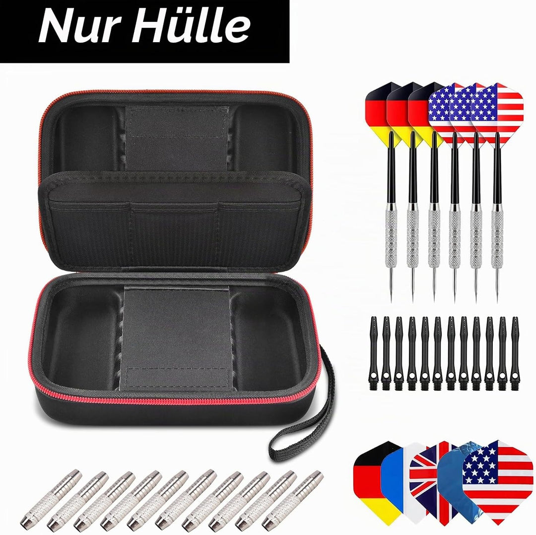 Dart Tasche Halter Aufbewahrungsorganizer für Stahlspitze und Weiche Spitze Darts, 12 pcs Dart Trage