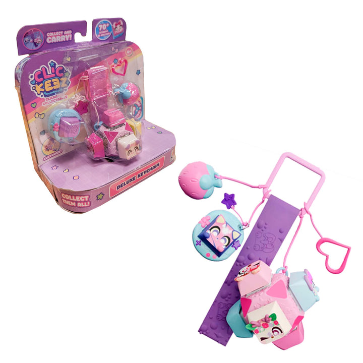 Bizak Clickeez Deluxe Keychain, lustiger Clickeez-Schlüsselanhänger, Anti-Stress-Tastatur und einras