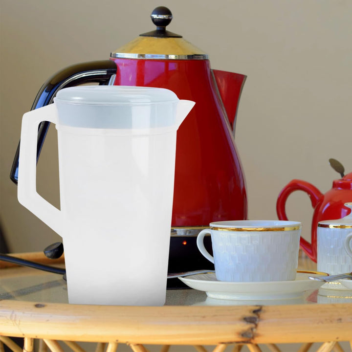 YARNOW 2 Stücke Wasserkrug Saftkrug 2000ml Kühlschrankkrug mit Skala Kunststoff Karaffe Saft Krug mi