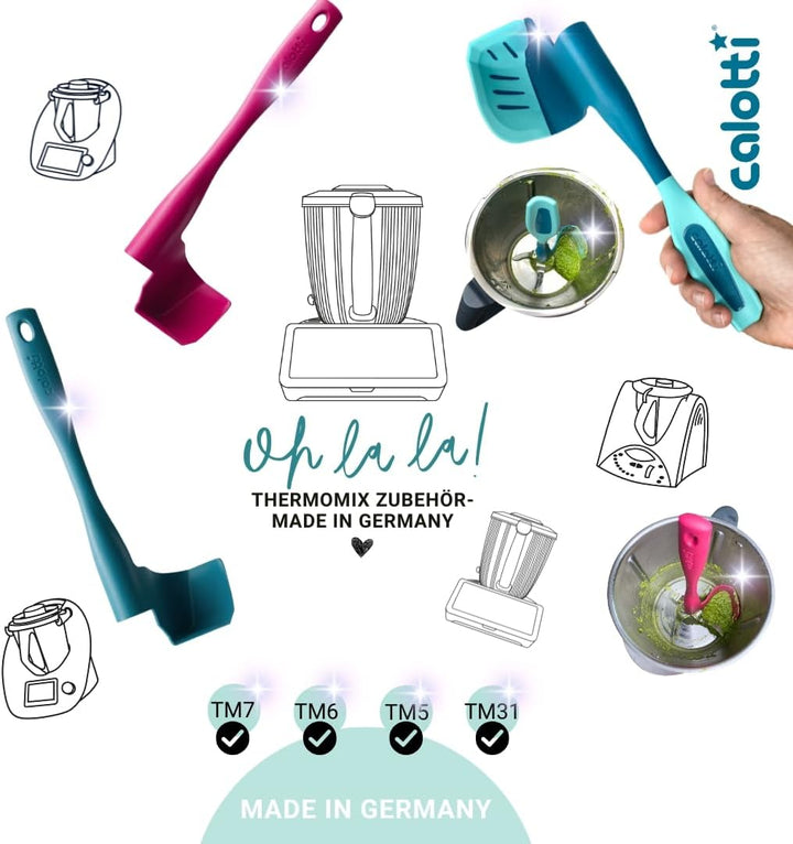 Calotti® Drehkellenspatel für Thermomix® TM5®,TM6® und TM31® zum Entnehmen, Schöpfen und Portioniere