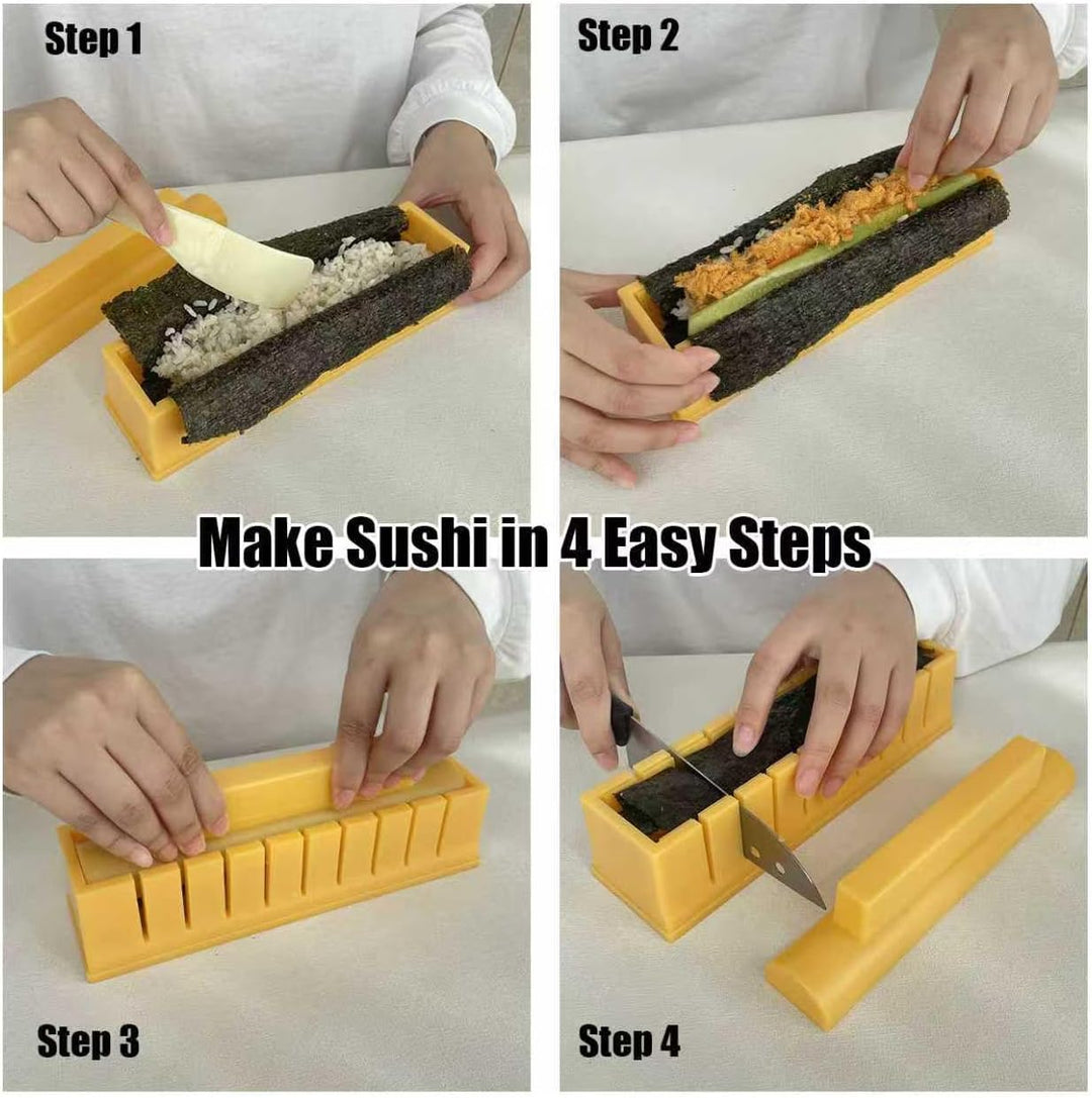 YUHE Sushi-Maker, Sushi-DIY-Form-Set – einfaches Sushi-Bastel-Set, Premium-Edition (runde Form), Run