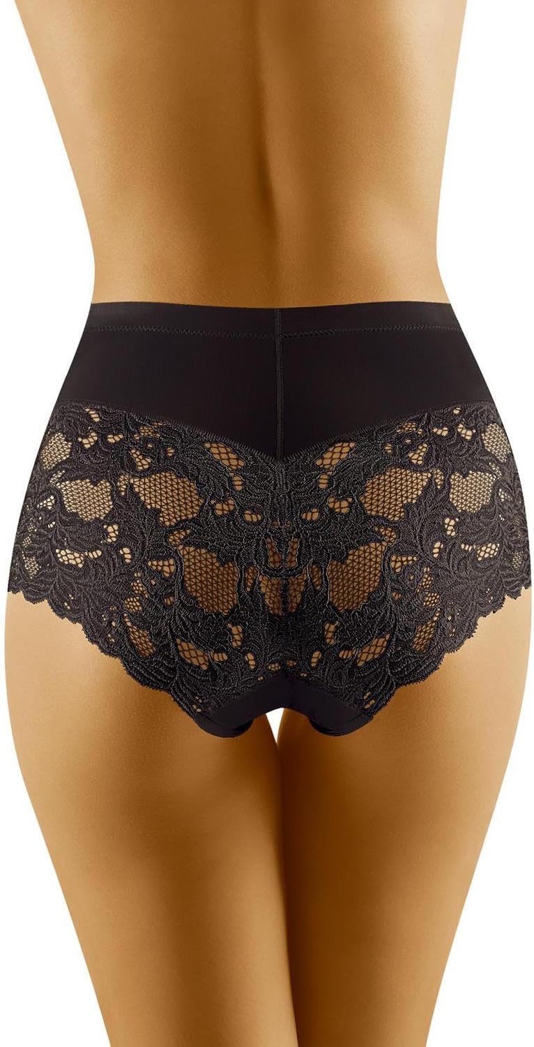 Wolbar Damen Sexy Shapewear-Slips Spitze Miederslip Hohe Taille Figurformende WB184 M (3-er Pack) Sc
