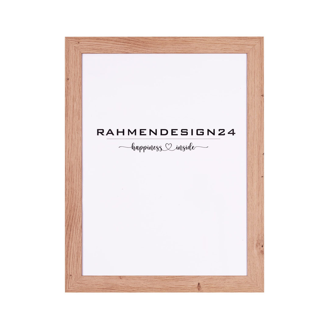 Rahmendesign24 Bilderrahmen Milano 45x60 (POSTERFORMAT) Eiche natur Fotorahmen, Wechselrahmen, Poste