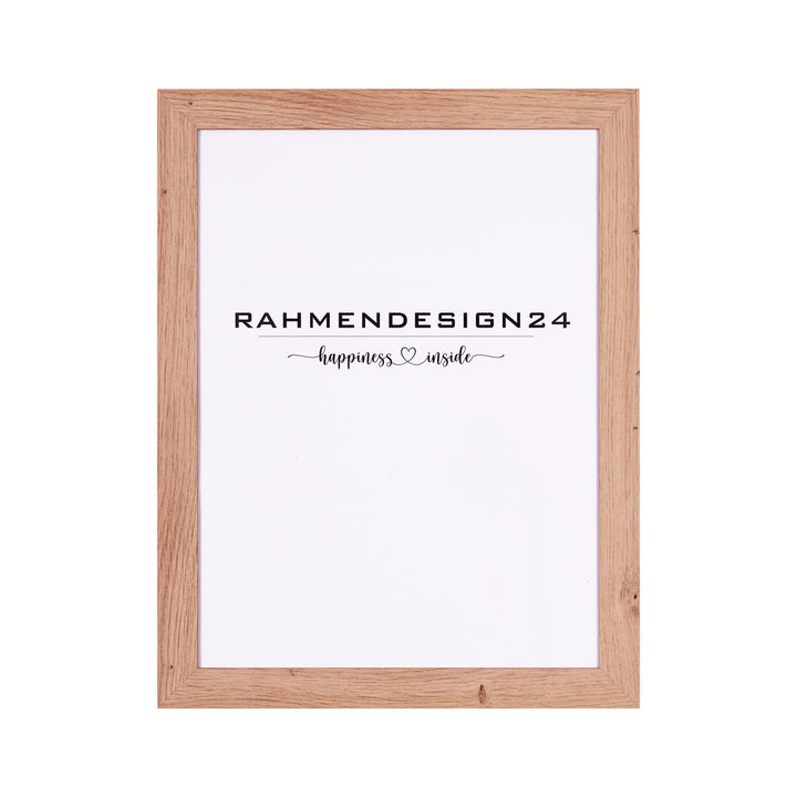 Rahmendesign24 Bilderrahmen Milano 45x60 (POSTERFORMAT) Eiche natur Fotorahmen, Wechselrahmen, Poste