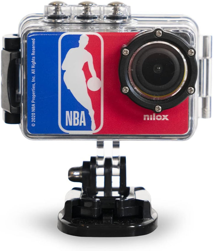 Nilox, NBA Action Cam WiFi Action Kamera mit Auflösung 4K/30fps Electronic Image Stabilization, 2 Zo