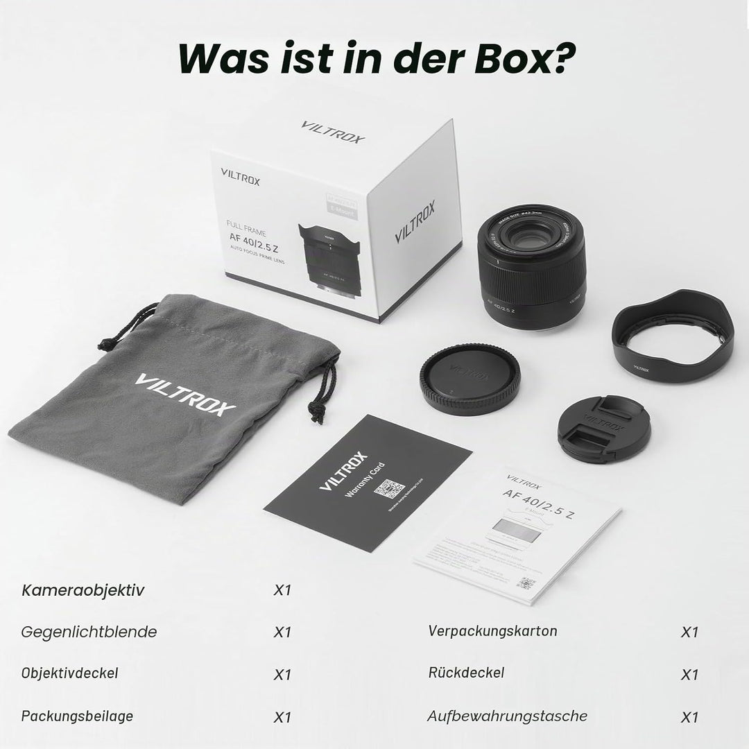 VILTROX 40mm F2.5 Full-Frame STM Autofokus Objektive für Nikon Z Mount Kamera Objektive Camera Lense