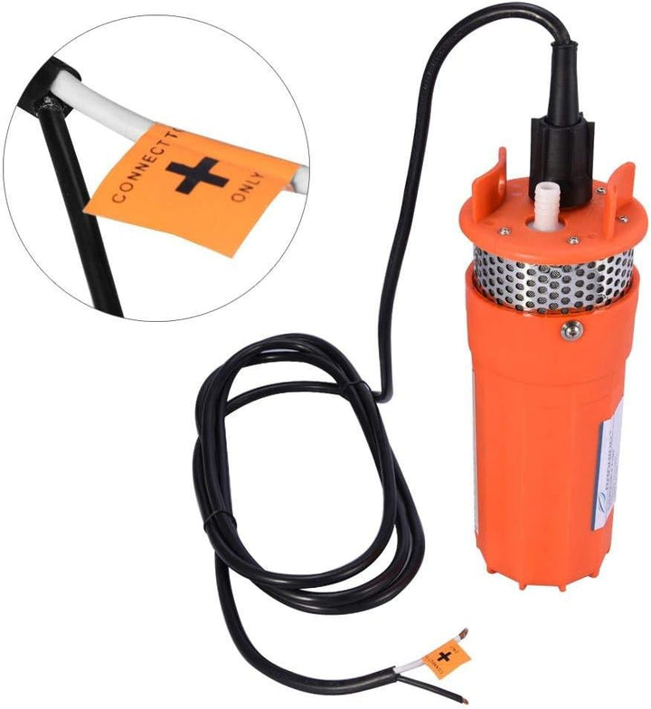 12V Solarbetriebene Tauchpumpe 150W Tief Wasser Lager Brunnen Wasserpumpe Solar-Wasserpumpe 6,5 l/mi