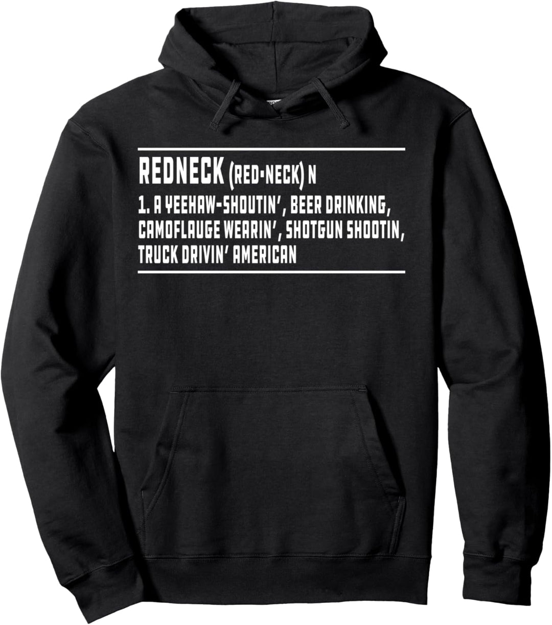 Redneck Definition Country Nation Southern Funny Joke Pullover Hoodie