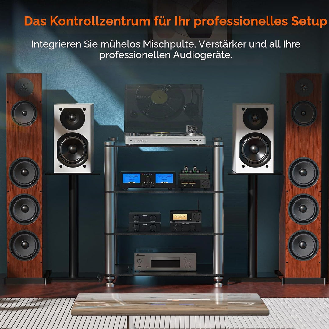 Nobsound XLR-Cinch-Konverter bidirektional: symmetrischer Audio-Adapter-Vorverstärker mit zwei Lauts