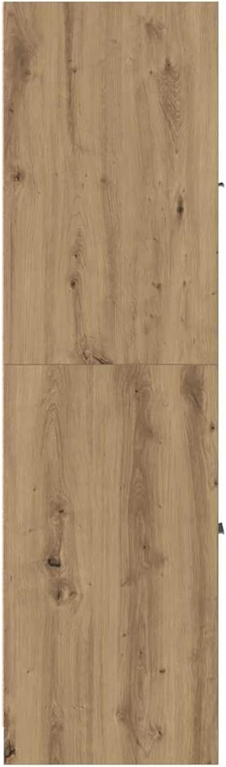 Homgoday Apothekerschrank Artisian Eiche Holzwerkstoff 4 Schubladen 30x41x144,5 cm - Dekorativ & Pra