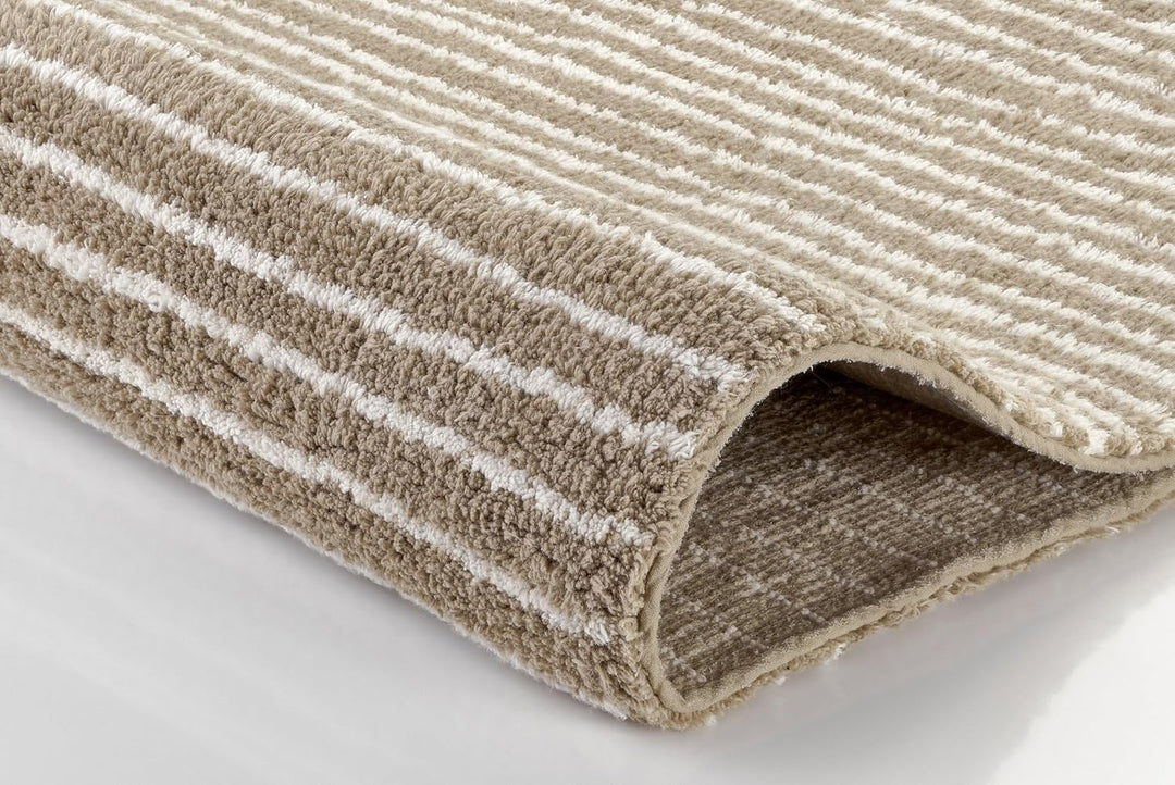 Kleine Wolke Badteppich Amalia, Farbe: Taupe, Material: 100% Baumwolle, Grösse: 60x 90 cm, 60x 90 cm