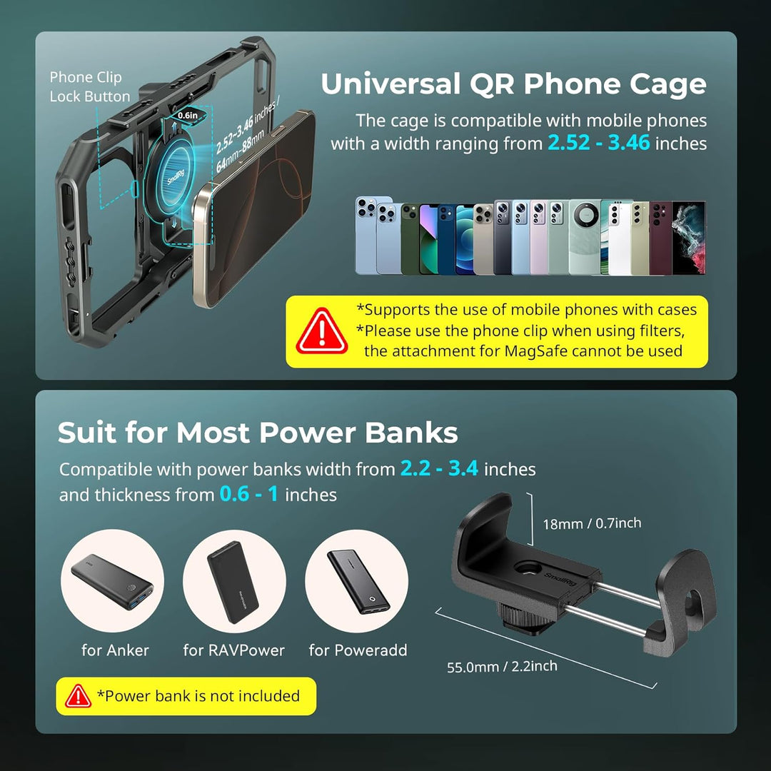 SMALLRIG x Brandon Li All-in-One-Videokit für Mobilgeräte, universelles Video-Rig-Kit aus Aluminium