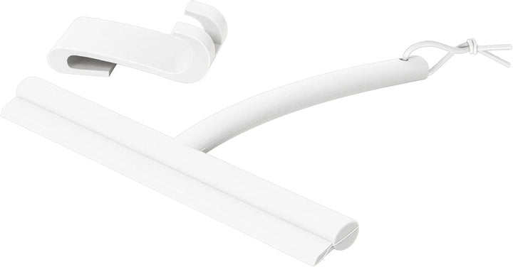 blomus Duschwischer -VIPO- Silikon | Weiss | H 25 cm x B 3 cm x T 24 cm, Weiss