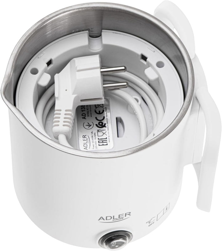 Adler AD 1388w Reise-Wasserkocher 0,8L 1 Liter Weiss, 1 Liter Weiss