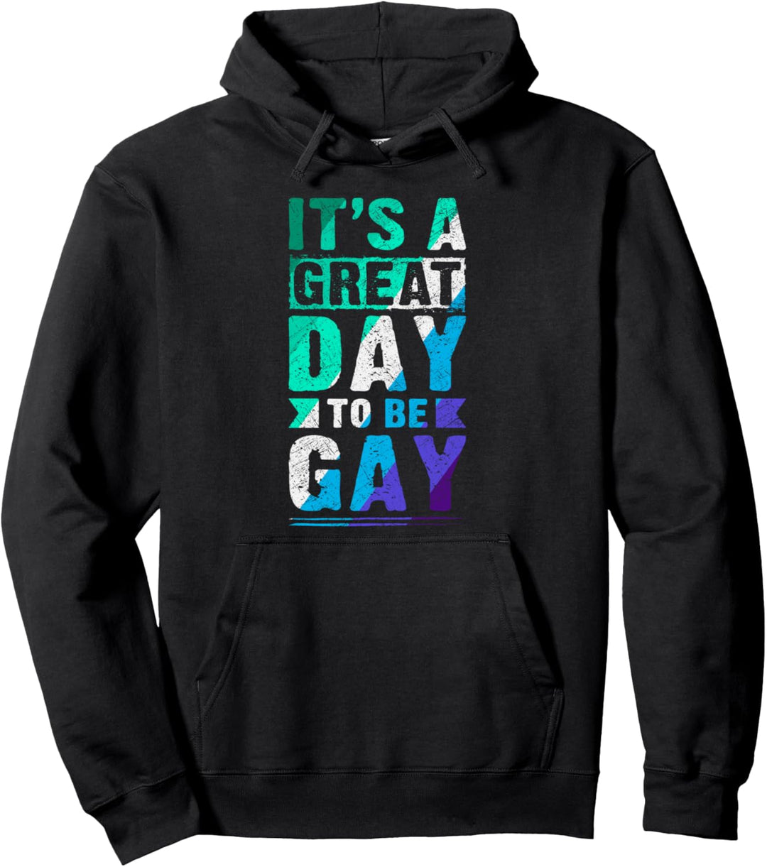 LGBT Spruch, Gay Männer Flaggenfarben, Pride Pullover Hoodie