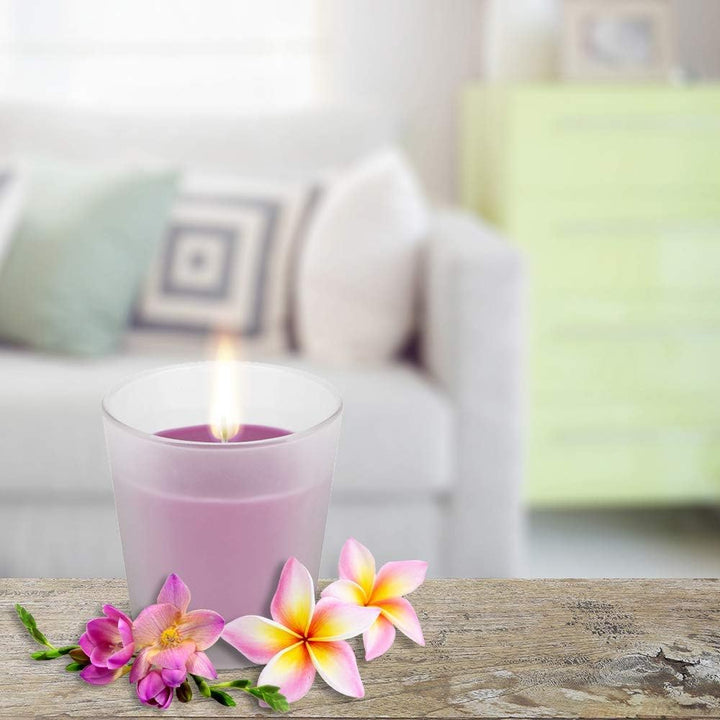 Air Wick Wohlfühl-Duftkerze im Glas – Duft: Blumenwiese – Enthält natürliche ätherische Öle – 6 x Du