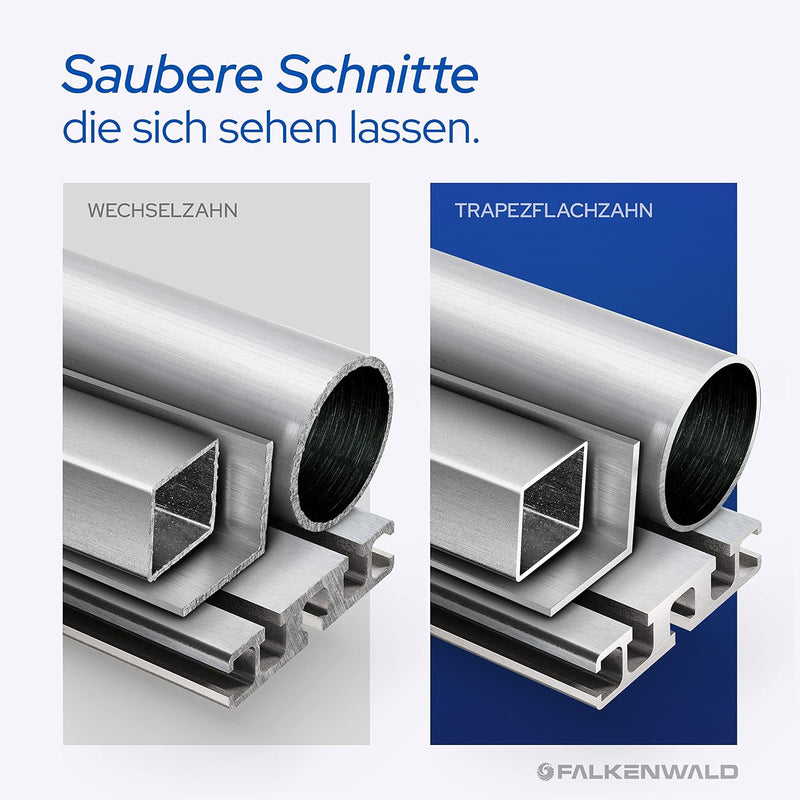 FALKENWALD Sägeblatt 216x30 Ideal für Aluminium - Kompatibel mit Bosch PCM 8s, GCM 8 SDE - Kreissäge