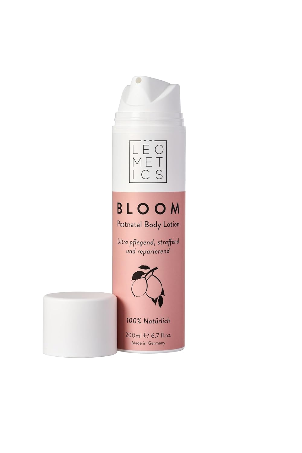 Leometics Bloom Body Lotion - 200ml - 100% Natürlich - reparierend, straffend und ultrapflegend für