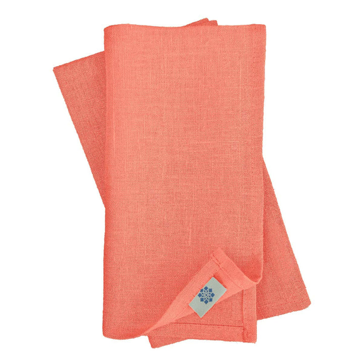Linen & Cotton Hochwertige 4 x Stoffservietten/Servietten Stoff/Leinenservietten Hygge - 100% Leinen