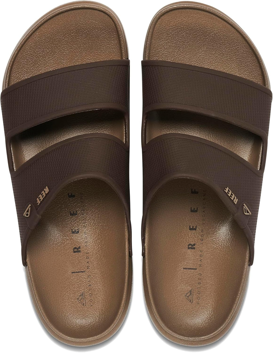 Reef Herren Oase Double Up Schiebe-Sandalen 37.5 EU Dunkelbraun, 37.5 EU Dunkelbraun