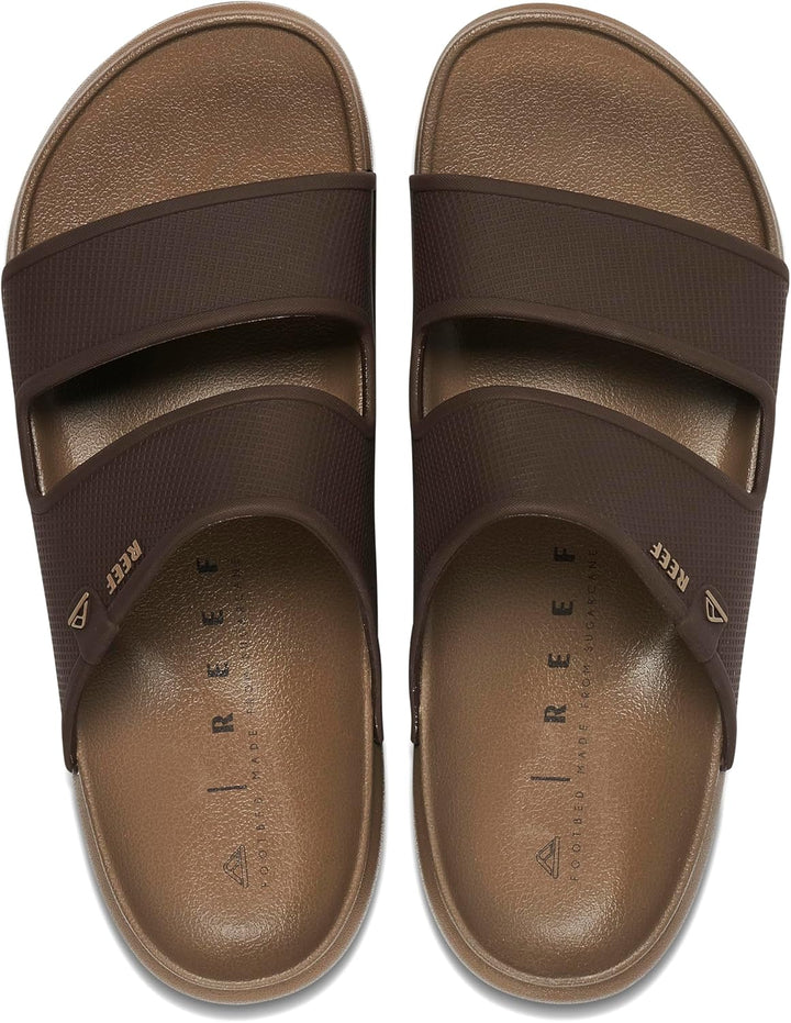 Reef Herren Oase Double Up Schiebe-Sandalen 37.5 EU Dunkelbraun, 37.5 EU Dunkelbraun