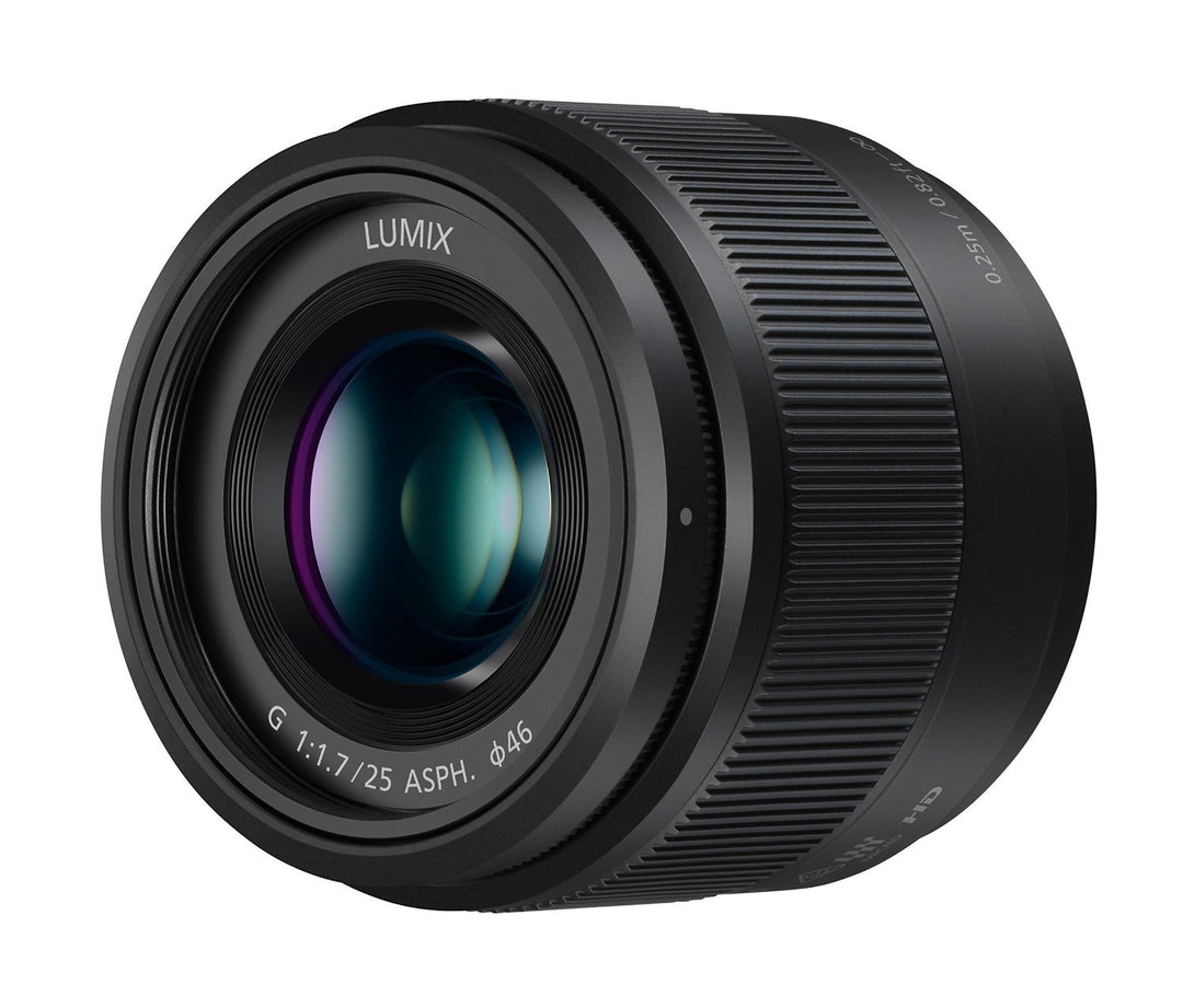 Panasonic Lumix 25 mm F1.7 | H-H025E-K Prime Objektiv, Schwarz — Micro 4/3-Halterung kompatibel Pana