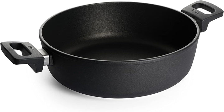 Woll Nowo Titanium Kasserolle, Ø 28 cm, 8 cm hoch, 4.5 Liter, mit 2 Seitengriffen - Geeignet für Cer