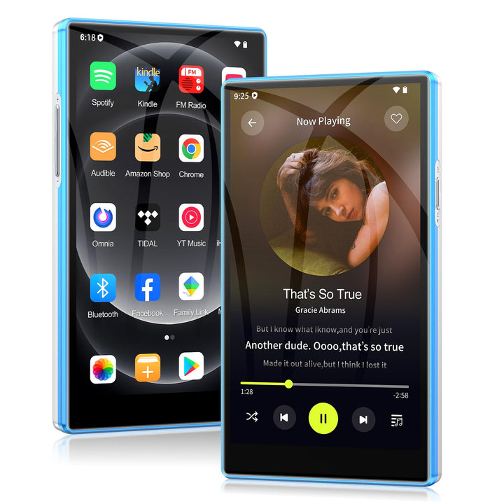 MP3 Player Spotify mit Bluetooth &amp; WLAN, 5 Zoll Touchscreen MP4 Player | Android 13 Musik Player mit
