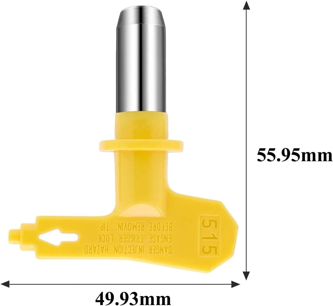 Anhoer 6 Stück Airless Düse mit Spitzendichtung Reversible Sprühspitzen mit 1 Düse Sitz für Farbspri