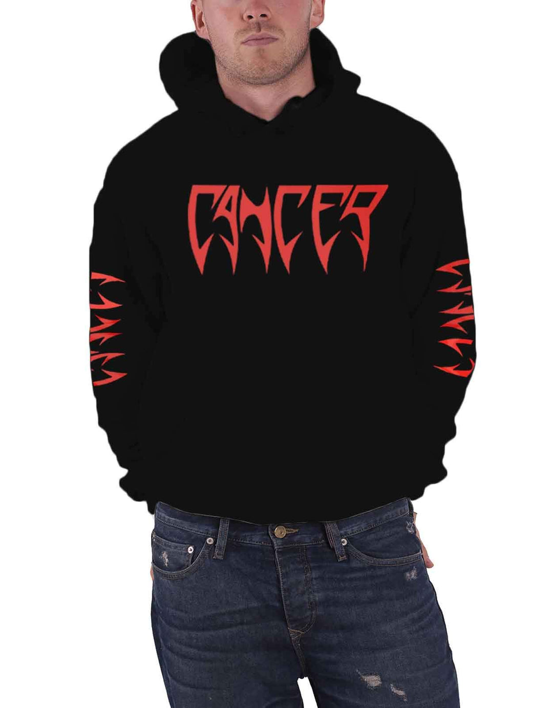 CANCER Death Shall Rise (Black) Kapuzenpullover/Hoodie S