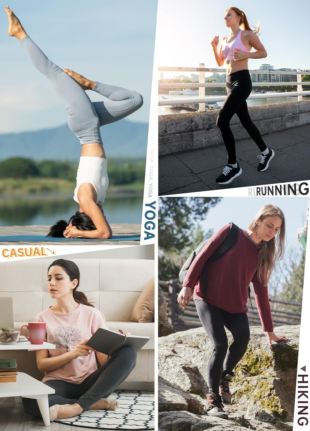 WILLIT Fleece gefütterte Leggings Damen Wasserbeständig Thermohose warme Winterhosen Yogahose Laufho